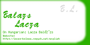 balazs lacza business card